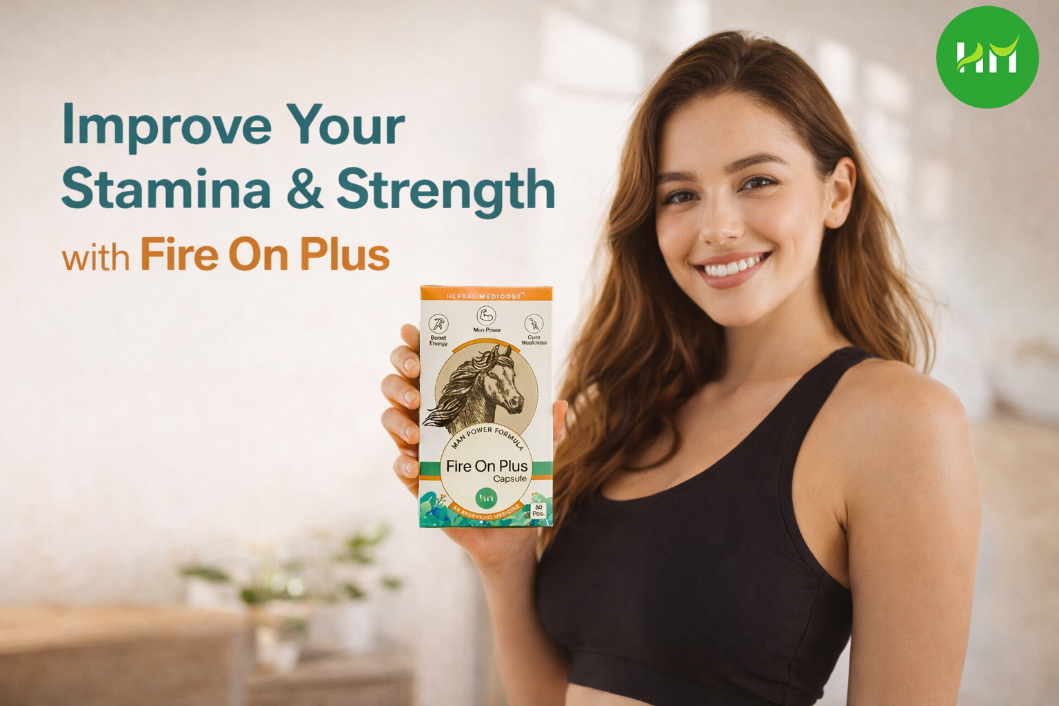 improve strength and stamina with fire on plus